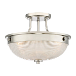 Потолочный светильник со стеклянным плафоном в виде купола Quoizel варинант исполнения - 1 | Loft Concept в Санкт-петербурге