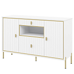 Консоль белая с двумя дверцами и ящиками Antique Order варинант исполнения - 1 | Loft Concept в Санкт-петербурге