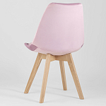 Стул с мягким велюровым сиденьем Arvika Pink варинант исполнения - 5 | Loft Concept в Санкт-петербурге