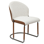 Стул мягкий с обивкой из рогожки и экокожи Contrasting Performance варинант исполнения - 5 | Loft Concept в Санкт-петербурге