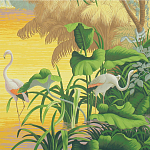 Обои ручная роспись Le Brésil Special Colourway варинант исполнения - 2 | Loft Concept в Санкт-петербурге