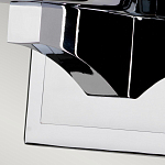 Бра для ванных комнат с белым цилиндрическим плафоном на прямоугольном основании цвета хром Feiss варинант исполнения - 4 | Loft Concept в Санкт-петербурге