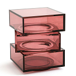 Стол журнальный в форме кубов Acrylic Furniture Lumina Crimson Clarity варинант исполнения - 1 | Loft Concept в Санкт-петербурге