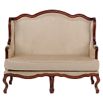 Диван двухместный из натурального бука бежевый Solid Luxury варинант исполнения - 1 | Loft Concept в Санкт-петербурге