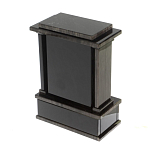 Часы настольные черные из натурального камня Обсидиан Stone Clock варинант исполнения - 3 | Loft Concept в Санкт-петербурге