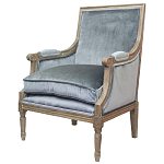 Кресло William Classical Armchair grey velvet варинант исполнения - 3 | Loft Concept в Санкт-петербурге