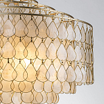 Люстра многоярусная с декором из натуральной морской ракушки Iridescent Light варинант исполнения - 4 | Loft Concept в Санкт-петербурге