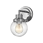 Бра для ванных комнат с прозрачным шарообразным плафоном из стекла с пузырьками на круглом основании Hinkley варинант исполнения - 6 | Loft Concept в Санкт-петербурге