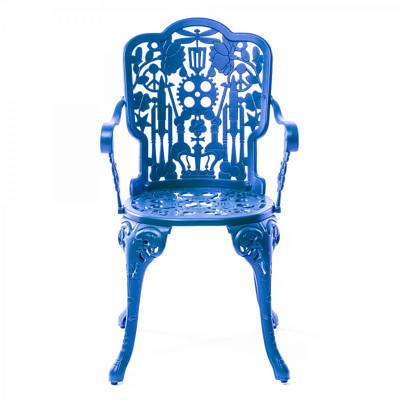 Стул Seletti Industry Collection ALUMINIUM ARMCHAIR – SKY BLUE Синий в Санкт-петербурге | Loft Concept 