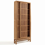 Шкаф из массива тика Okino Wood Cabinet варинант исполнения - 5 | Loft Concept в Санкт-петербурге
