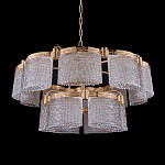 Люстра двухъярусная с текстурными овальными абажурами Splendor Palace Style варинант исполнения - 2 | Loft Concept в Санкт-петербурге