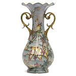 Ваза фарфоровая с попугаями Gaya варинант исполнения - 2 | Loft Concept в Санкт-петербурге