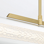 Подвесной светильник линейный золотого цвета с длинной цилиндрической стеклянной трубкой Eurofase варинант исполнения - 7 | Loft Concept в Санкт-петербурге