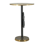 Столик приставной с абстрактным основанием и акцентом в виде золотистого диска Heavenly Space варинант исполнения - 4 | Loft Concept в Санкт-петербурге